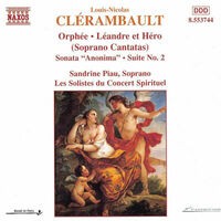 Orphée - Simphonie à 5 - Sonata prima - Suite pour clavecin n° 2 - Léandre et Héro