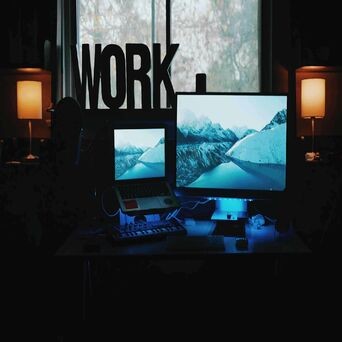 Backdrop for Work Spaces - Chill Out