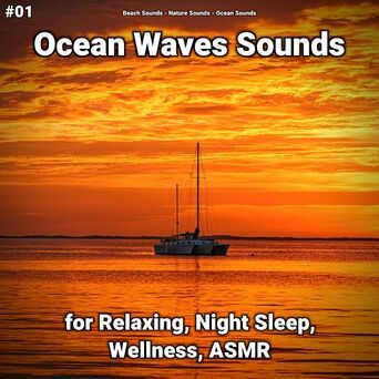 #01 Ocean Waves Sounds for Relaxing, Night Sleep, Wellness, ASMR
