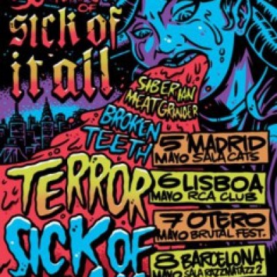 Terror, Sick of It All, Siberian Meat Grinder, Broken Teeth en Barcelona