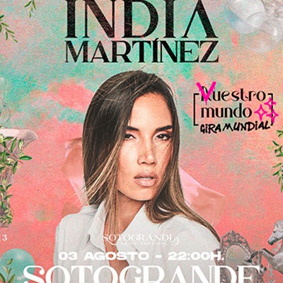 India Martínez en San Roque (Cádiz)