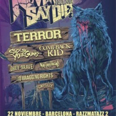 Terror, Stick to Your Guns, Comeback Kid, Obey the Brave, More Than A Thousand, No Bragging Rights, Capsize en Madrid