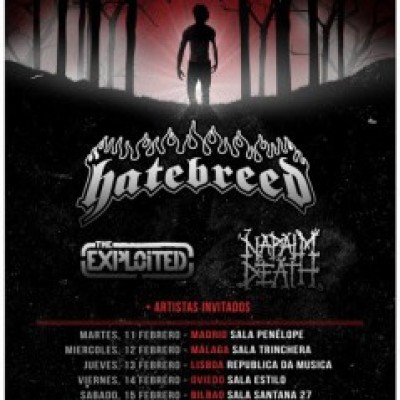 Hatebreed, The Exploted, Napalm Death en Madrid