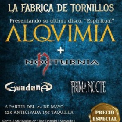 Alquimia, Nocturnia, Guadaña, Prima Nocte en Burgos