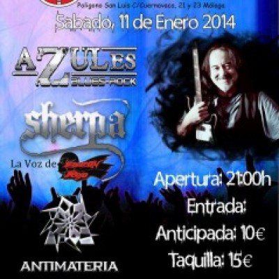 Sherpa (Barón Rojo), Antimateria, Azules Blues Rock en Málaga