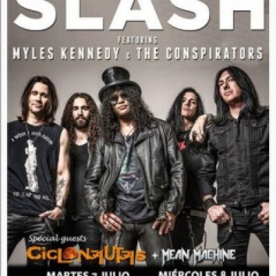 Slash, Mean Machine, Ciclonautas en Madrid