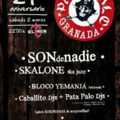 SondeNadie, Skalone, Bloco Yemanja en Granada