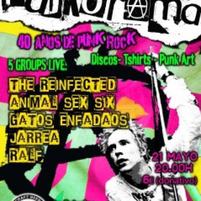 Ralf, jarrea, Animal Sex Six, Gatos Enfadaos, The Reinfected, 1º Festival Punk Costa del Sol en Marbella (Málaga)